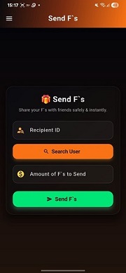 Fcoin Send Screenshot